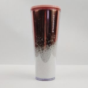 Starbucks Holiday 2019 Cascading Snow Rose Gold 24oz Tumbler